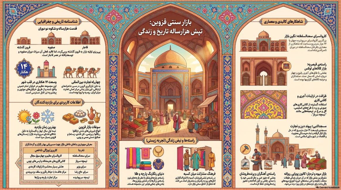 قزوین جان   رویداد ملی ایران جان قزوین ایران   پوستر 12   بازار سنتی قزوین