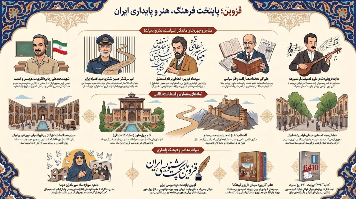 قزوین جان   رویداد ملی ایران جان قزوین ایران   پوستر 20   فرهنگ و هنر و پایداری